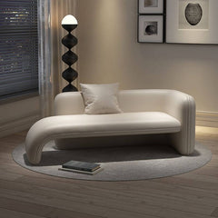 Chaise Lounge with Square Arms and Pillow