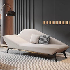 Padded Accent Chaise Lounge in beige