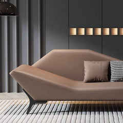 Contemporary chaise lounge with solid color design