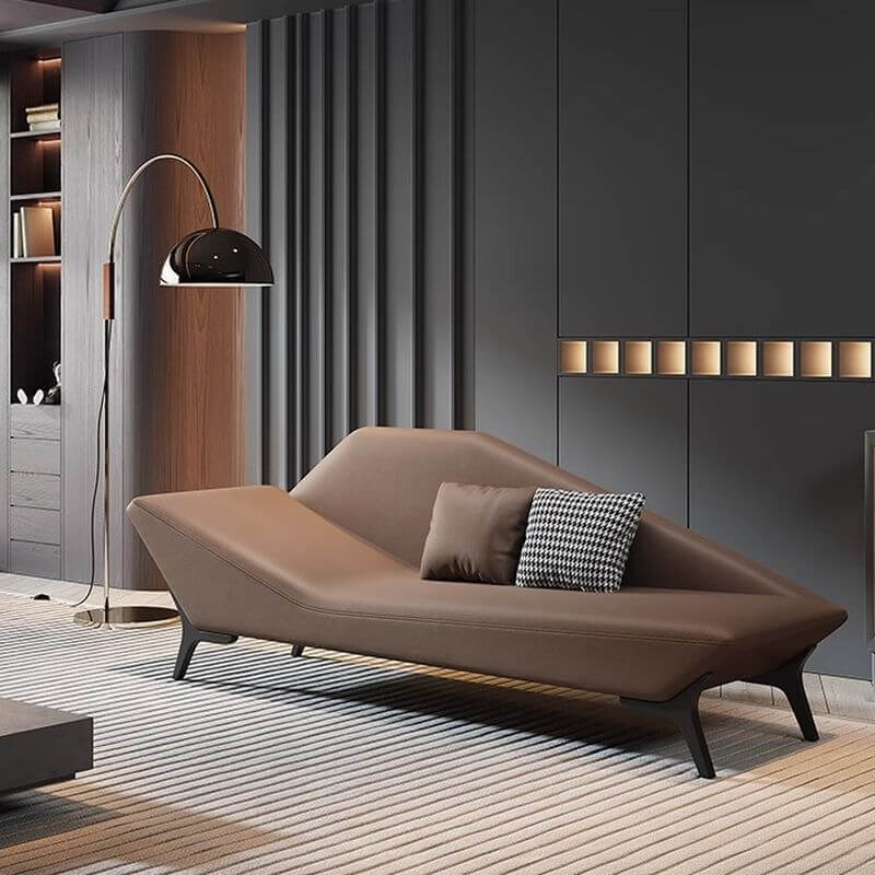 パッド入りアクセントチェーズラウンジ、左アーム/右側アームと枕付き サブ画像