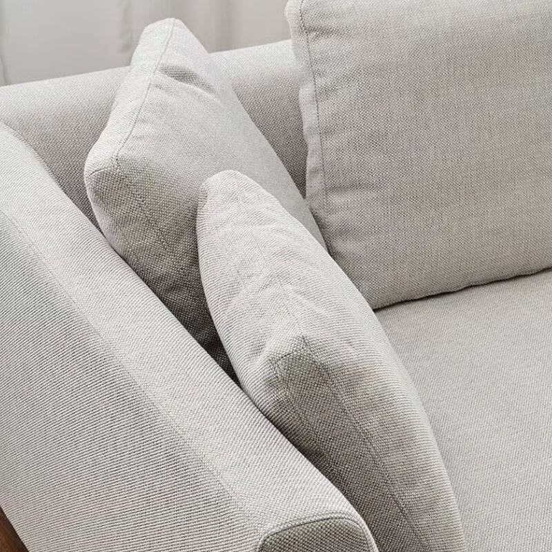 パッド入りシェーズラウンジスリーパーチェア、3つの枕とコーナーヌーク付き サブ画像