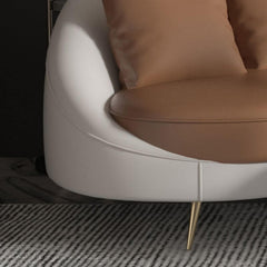 Modern Chaise Lounge Chair in Living Room Setting