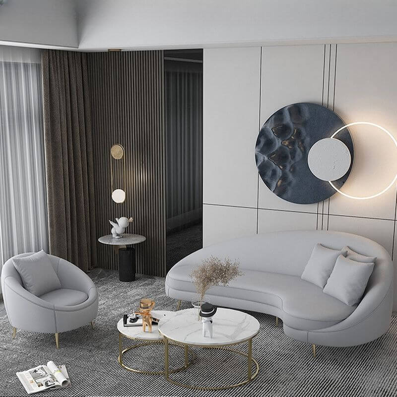 Padded Chaise Lounge Sleeper Chair in Yellow Main image