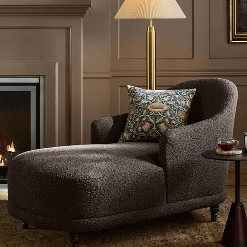 パッド入り両面アームチェイスラウンジアクセントチェア（両アーム付き） サブ画像