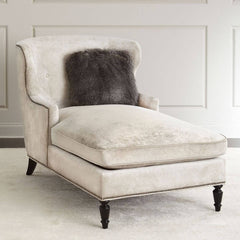 Padded Chaise Lounge Accent Chair