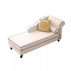 Comfortable upholstered chair with solid color