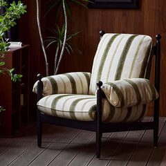 luxurious striped armchair