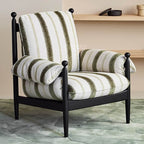 luxurious striped armchair