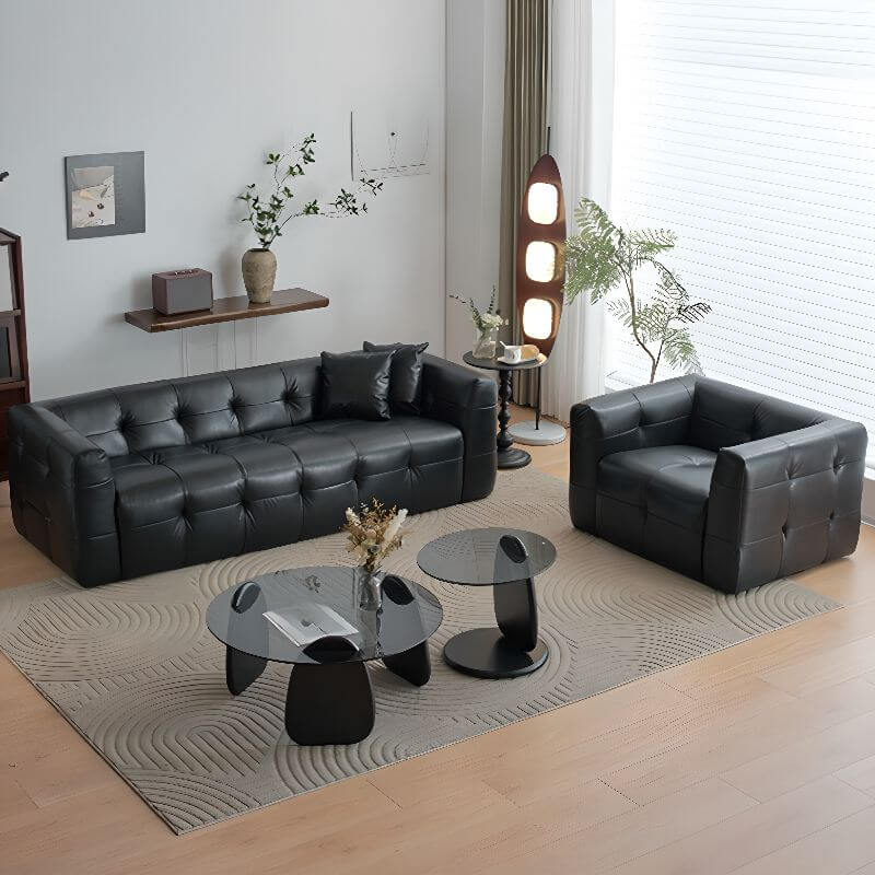 Sofá Estándar de Salón en Verde Oliva/Marfil/Cítrico con Soporte Oculto Imagen secundaria del producto