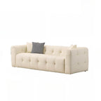 Inviting ambiance with olive green sofa