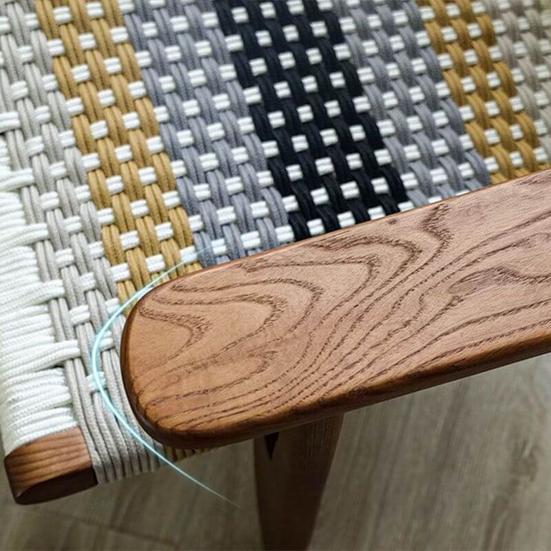 Cozy reading corner featuring the patchwork arm chair