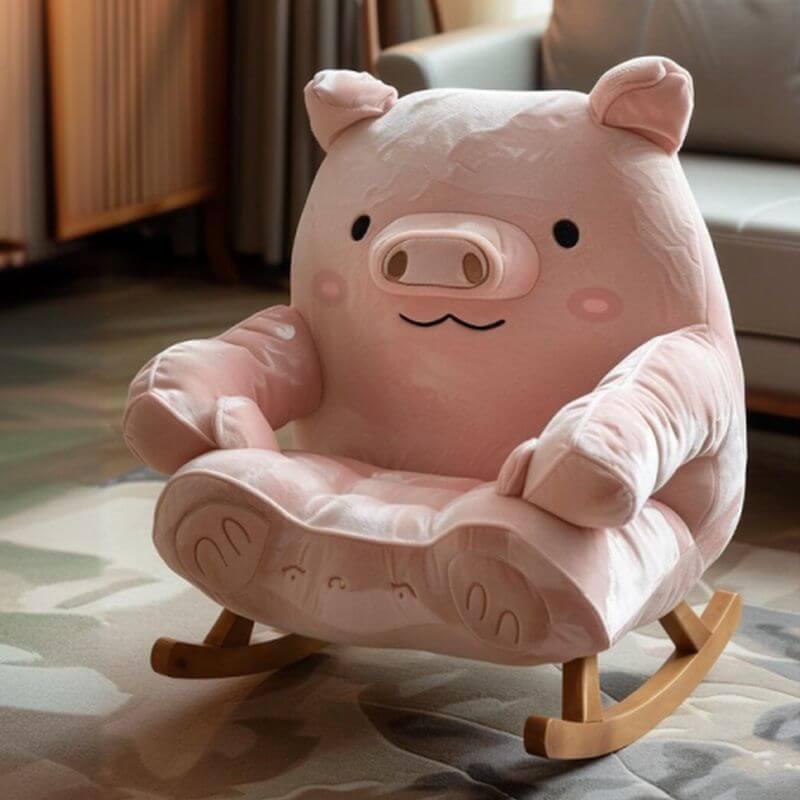 Peony Art Deco Rocking Armchair in pink Hauptbild