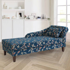 Comfortable floral chaise lounge for living room