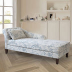 Quality crafted modern floral chaise