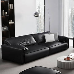 Stylish Pine Ink sofa with pillow-top arms and additional pillows