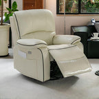 Blue Plug-In Padded Recliner Chair