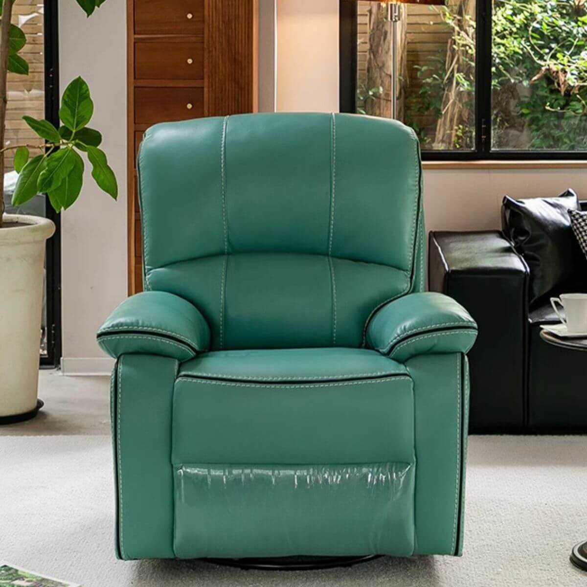 Plug-In gepolsterter Recliner-Stuhl mit USB-Anschluss und Rücken in einem modernen Stil Zweitbild