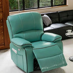 Side view of swivel rocker recliner