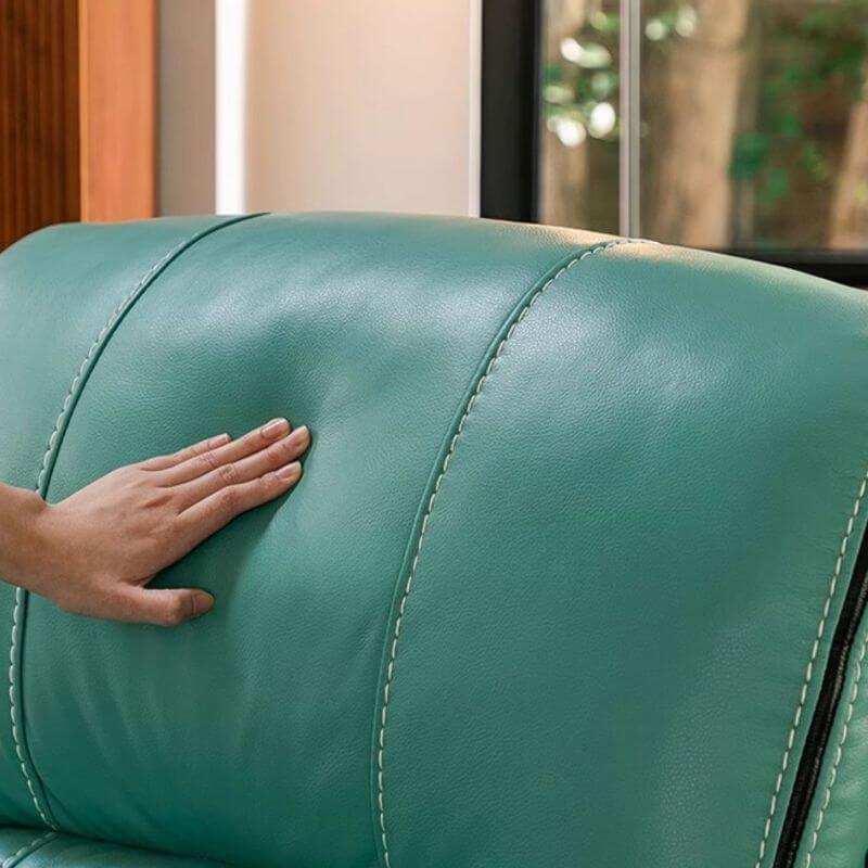 Blue Plug-In Padded Recliner Chair