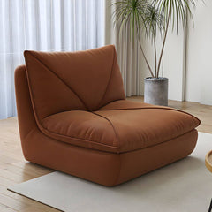 Elegant solid color bean bag chair in contemporary design