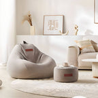 Portable lemon bean bag chair