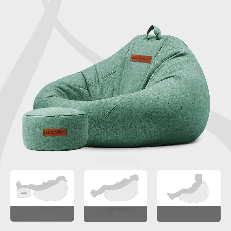 Portable lemon bean bag chair