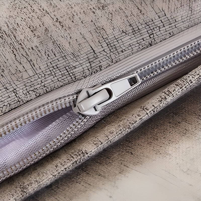 Green bean bag chair with zipper closure