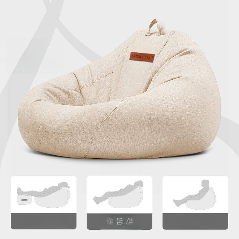 Removable cover bean bag chair set
