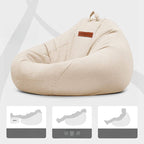 Removable cover bean bag chair set