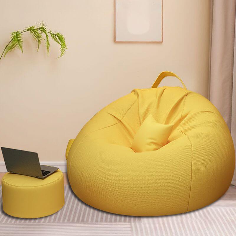 Portable bean bag set in gray for cozy seating