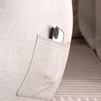 Pink oversized bean bag chair for playful decor