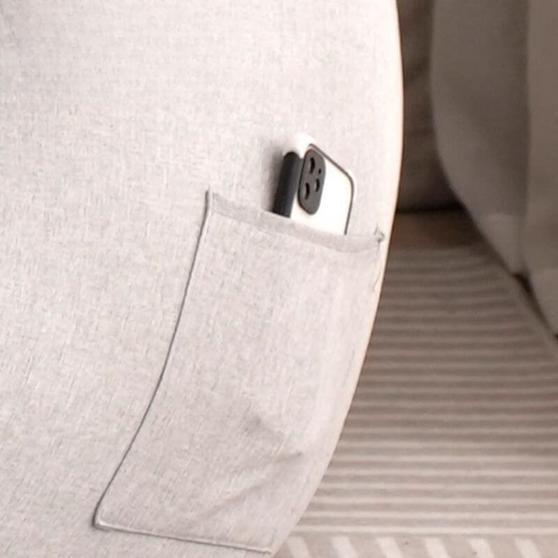 Pink oversized bean bag chair for playful decor