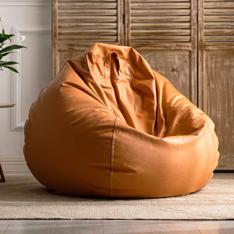 Portable Floor Bean Bag Set in Cream Main image
