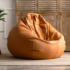 Portable Floor Bean Bag Set in Cream