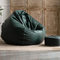 Portable Floor Bean Bag Set in Cream