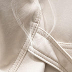 Black Faux Leather Bean Bag Chair