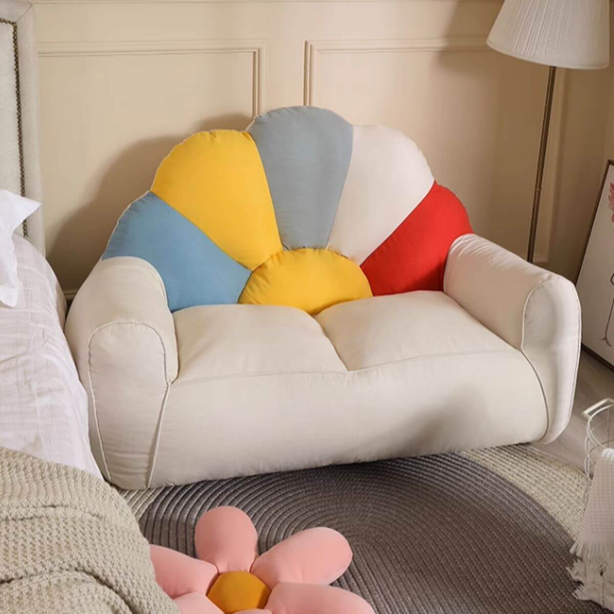 Flannel bean bag set in multiple colors メイン画像