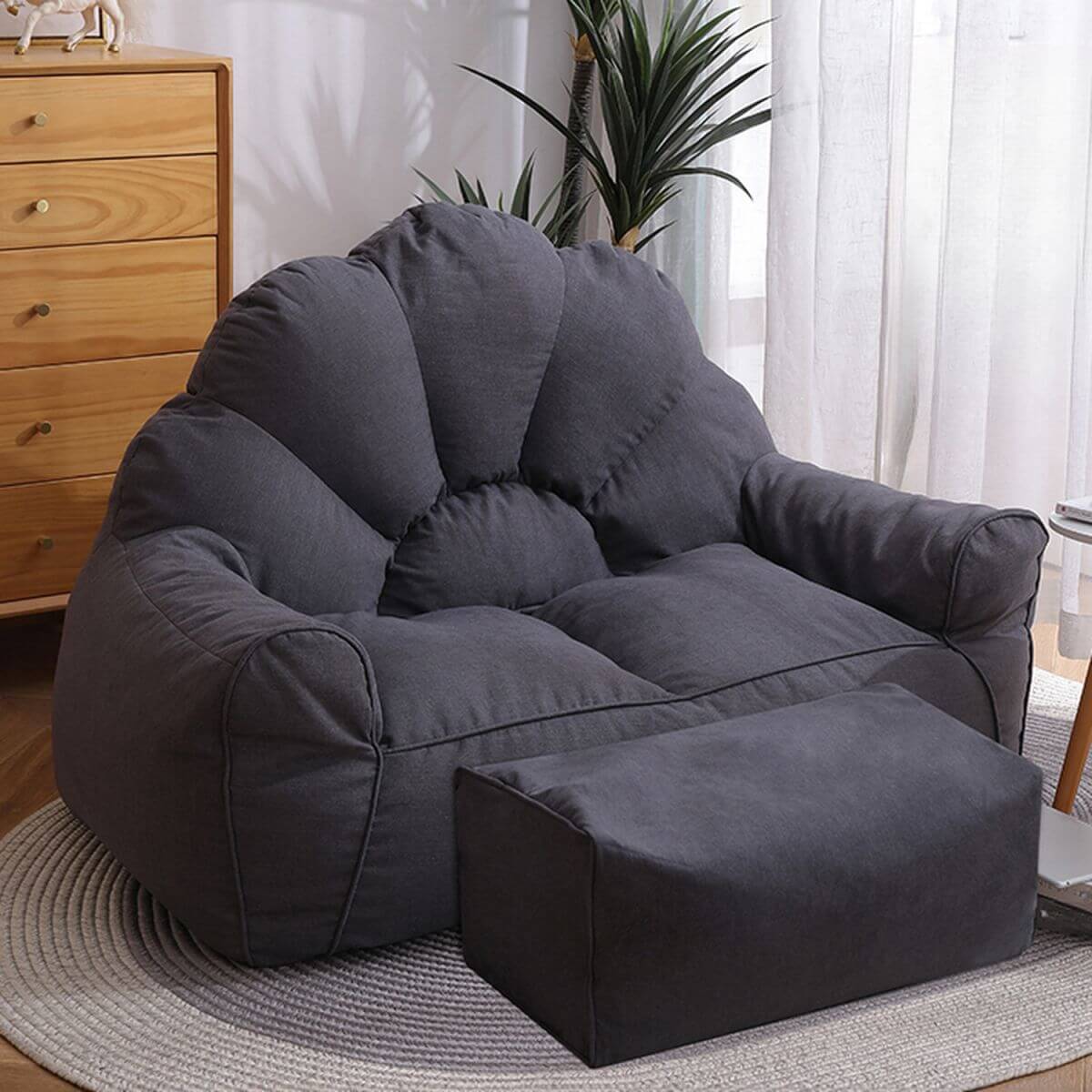Comfortable cotton bean bag seating