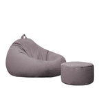 Blue solid color bean bag set