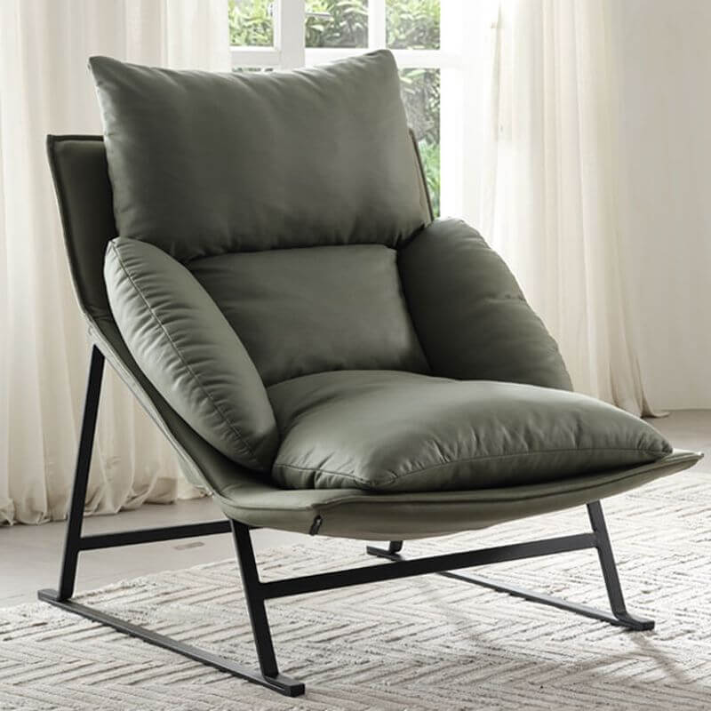 Solid color modern chair for relaxing