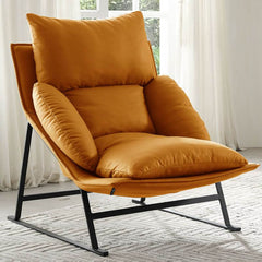 Modern recline chair in orange