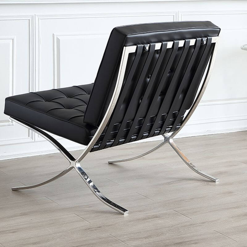 Fauteuil de Salon Alliage Reclinable avec Coussins Amovibles, Dossier Capitonné à Points et Quatre Pieds Image secondaire du produit