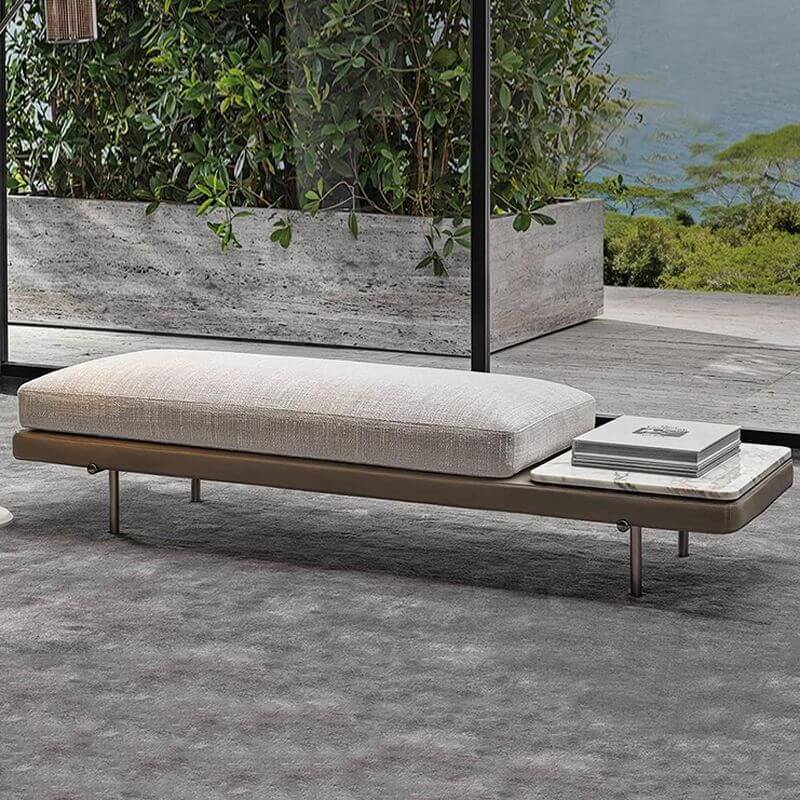 rectangle accent bench chair Hauptbild