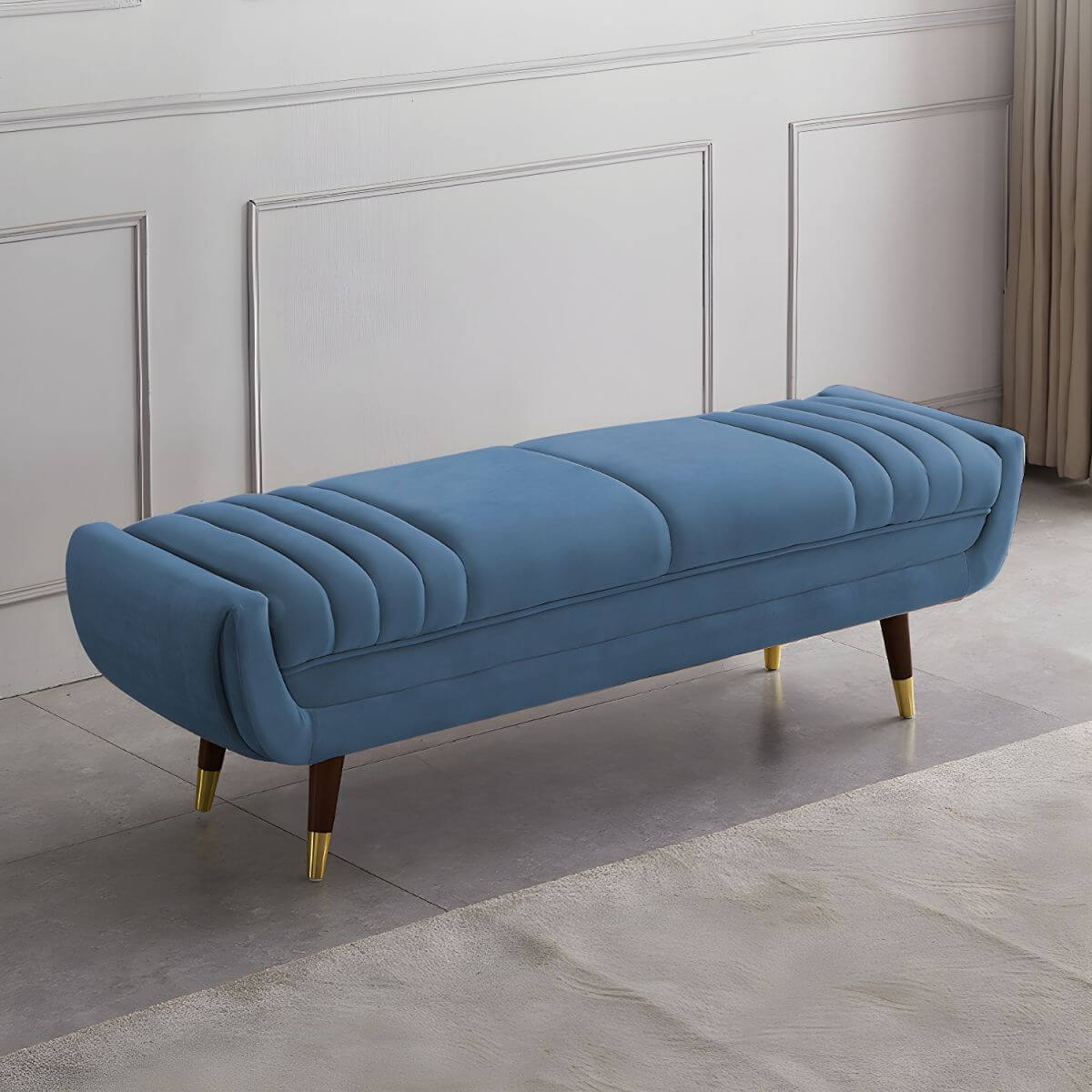 Standard Size Rectangle Ottoman in Living Room