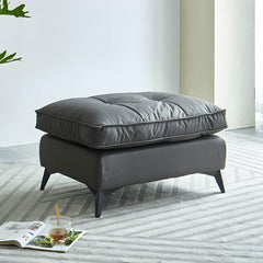 Stylish Modern Upholstered Stool in Gray