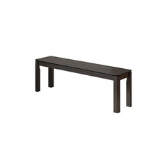 Black rectangular living room bench