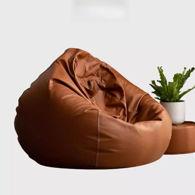 Sage bean bag chair in living space