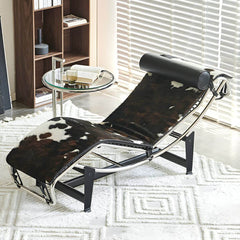 Removable Cushion Recliner in Black Metal Base