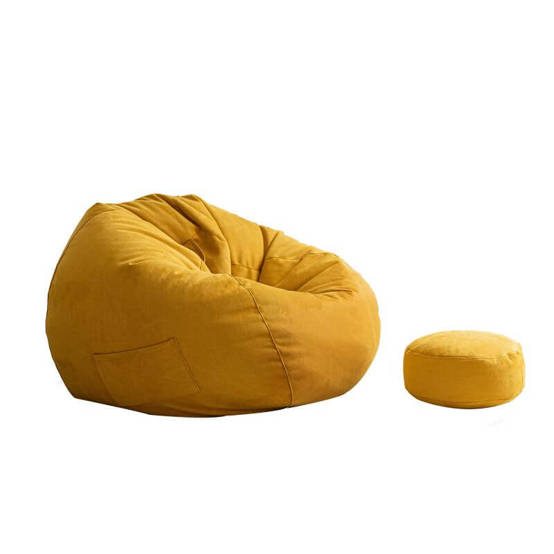 Retro Orbicular Ground Armless Bean Bag Set/Beanbag Shape Chair with Repository, Eco Friendly Secondary image