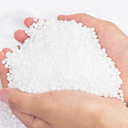 Solid color bean bag chair with ottoman